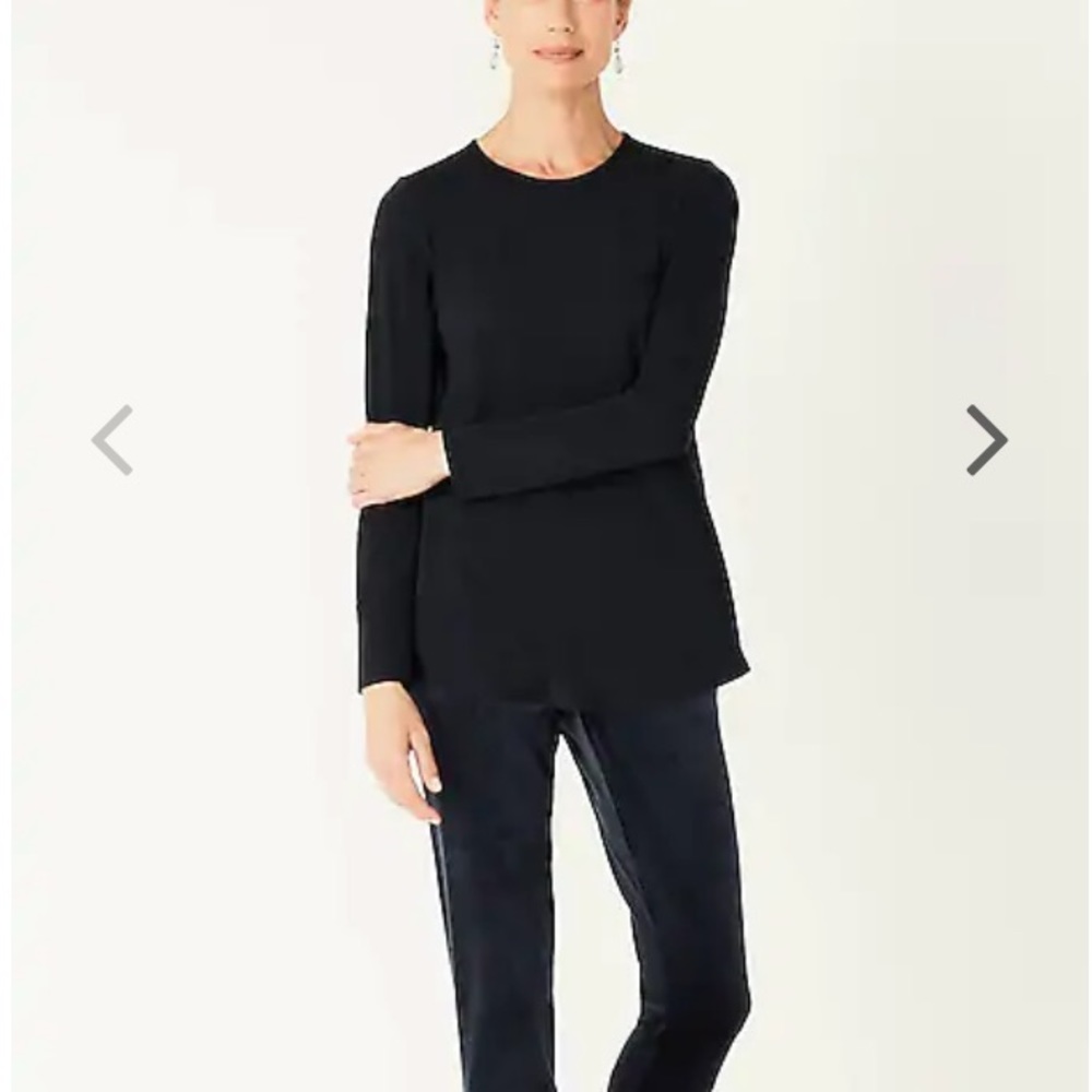 J. Jill Perfect Pima Black Tunic size XL